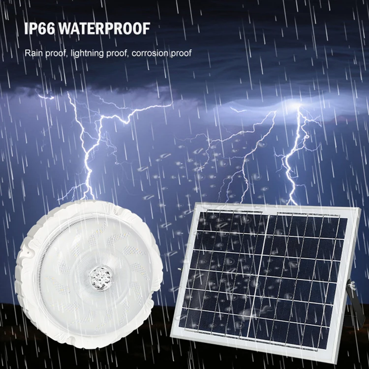 Водонепроницаемый светодиодный наружный Солнечный потолочный светильник для дома 50 Вт 100 200 300