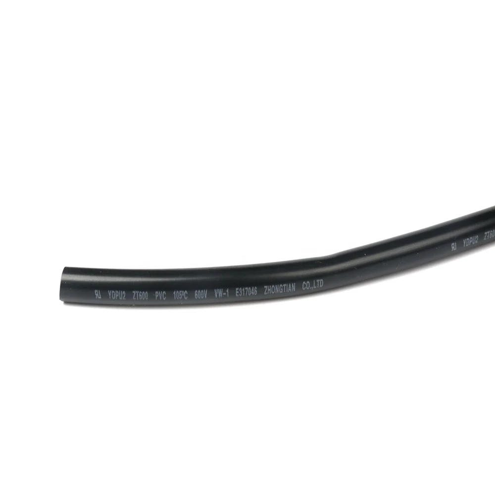 black flexible PVC insulation cable sleeves with ROHS REACH standard