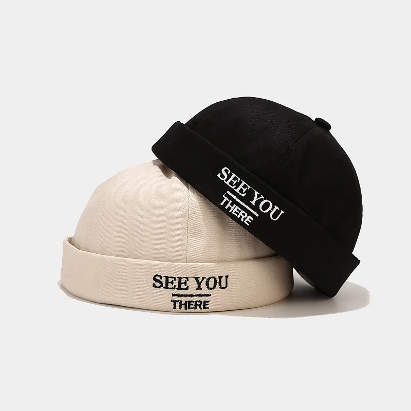 Korean new embroidery See YOU  landlords hat fashion unisex adjustable size hip-hop skull hat