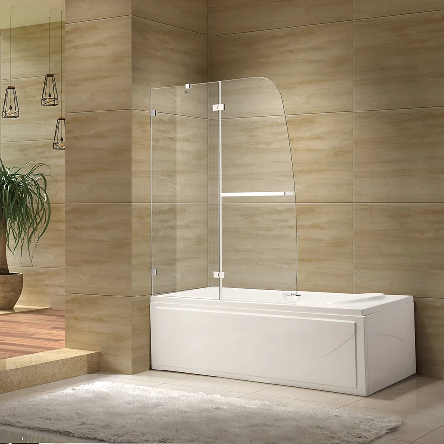 Clear Tempered Glass Bathroom Screen For Sale