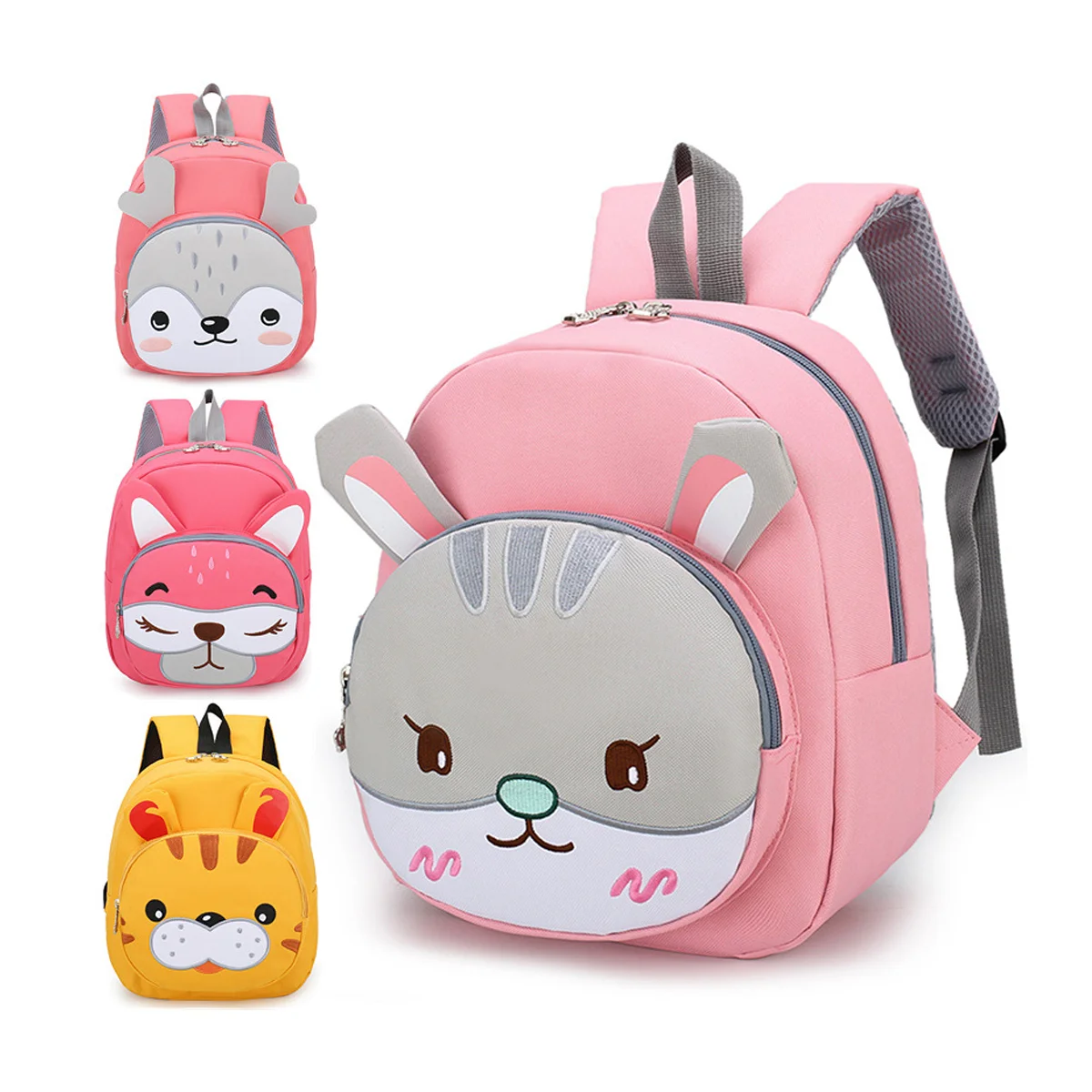 Wholesale Cartoon Animal Shape Kids Waterproof Kindergarten Student Book School Bag Lightweight Backpack Bag