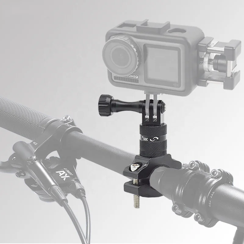 Universal Cycling Go pros Heros 5 Session/5/4 Action Camera Aluminum 360 Rotation Bike/Bicycle Hander Mount Holder Clamp Bracket
