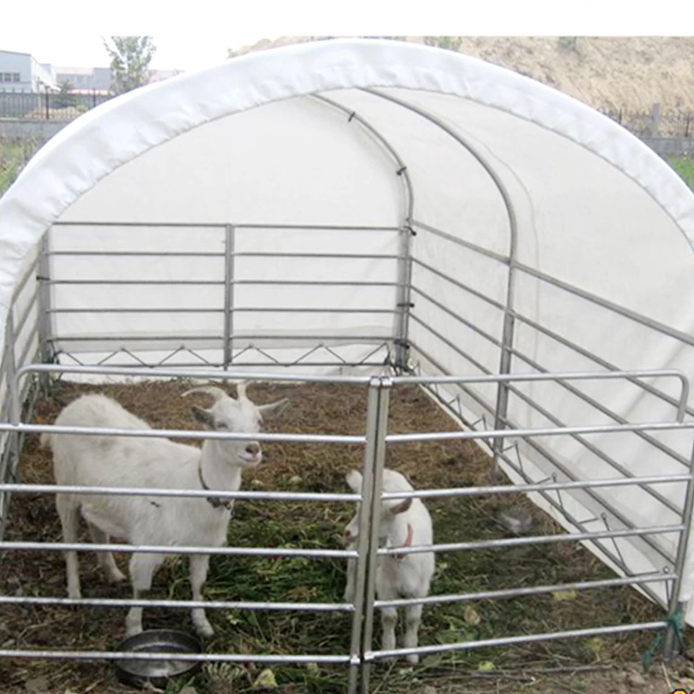 High Quality Strong Steel Frame Waterproof Fabric farm storage tent, wheat animal shelter Horse Fence Farm Control Shed