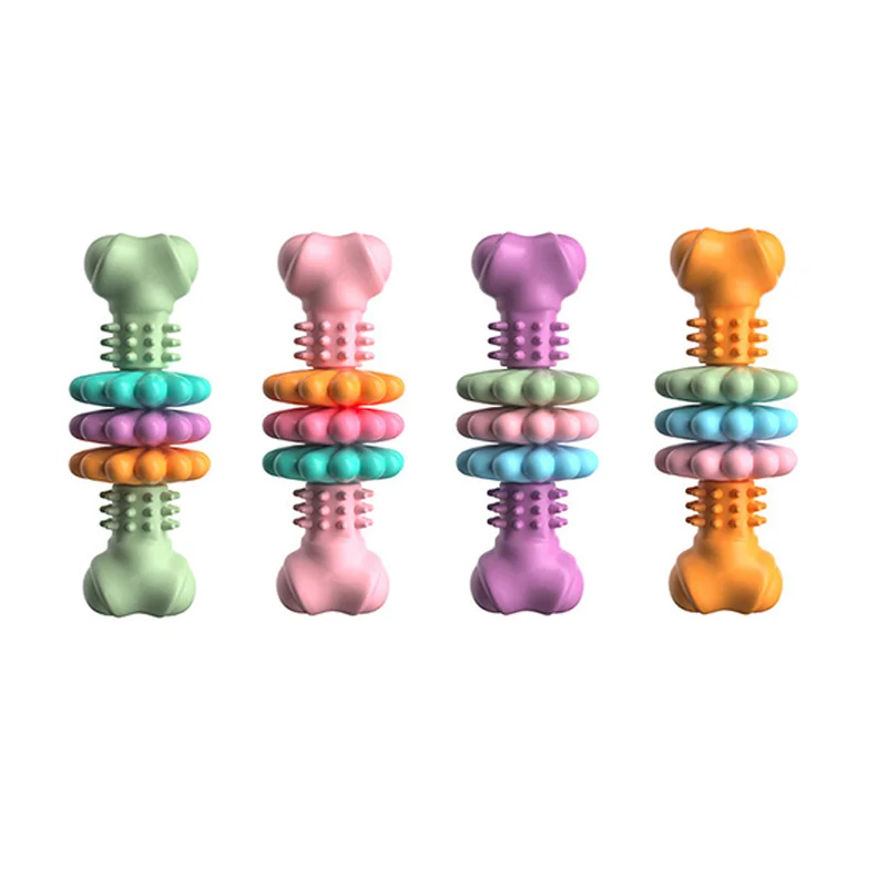 new Petal Bone Teeth Cleaning Chew Toy for Large Dogs Pet Interactive Toys Bones Dog Candy Toothbrush Treat Tools