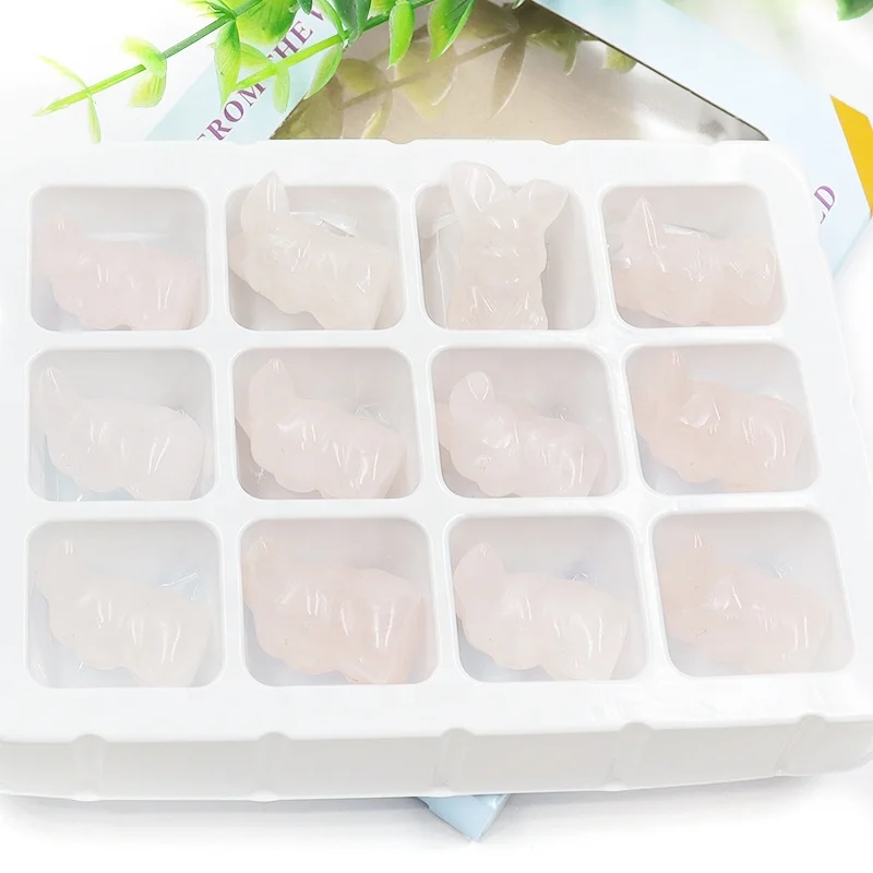 Natural Gemstone Mini Crystal Carving Wholesale Cute Cartoon Character Crystal Pikachu Pokemone For Gift