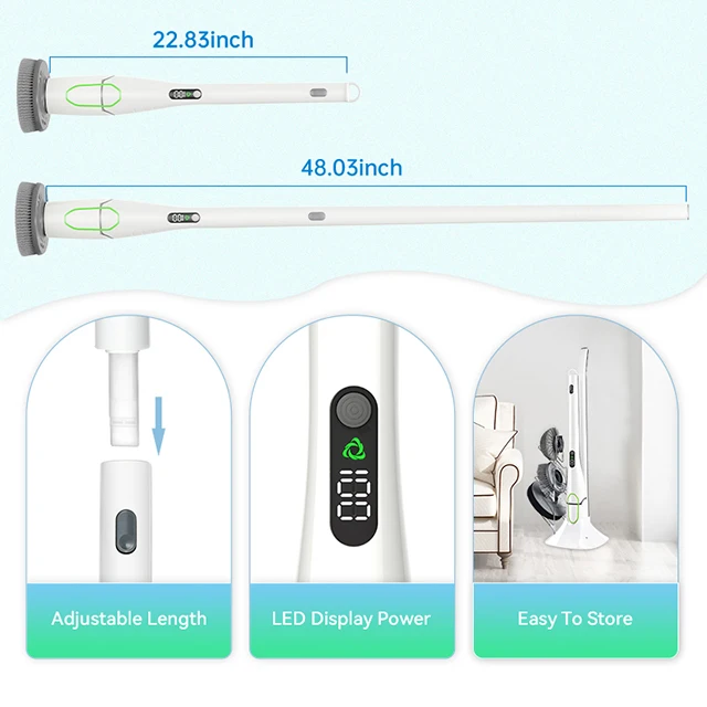 Cheap wireless portable spin cleaner commercial floor scrubber grout cleaner for tile floors pass CE,FCC,RoHS,KC
