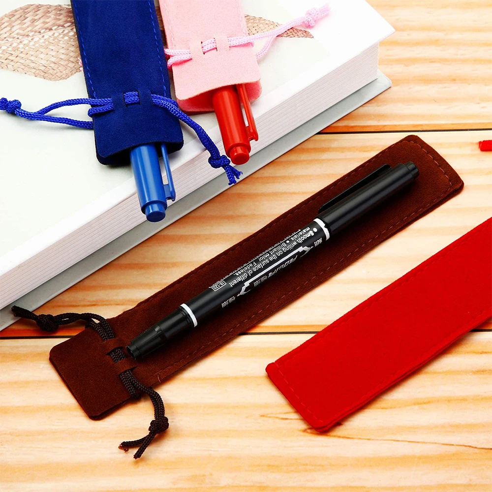 Personalized Canvas Soft Linen Envelope Satin Pu Leather Cotton Packaging Small Suede Custom Microfiber Velvet Jewelry Pouch