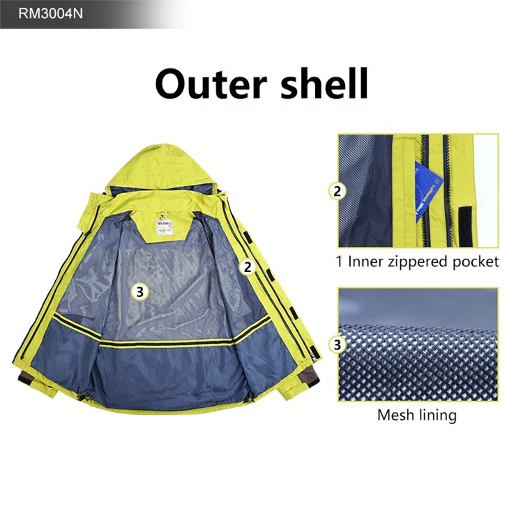 3 в 1 приталенная парка, ветрозащитная лыжная куртка, Мужская зимняя куртка, ветровка на заказ