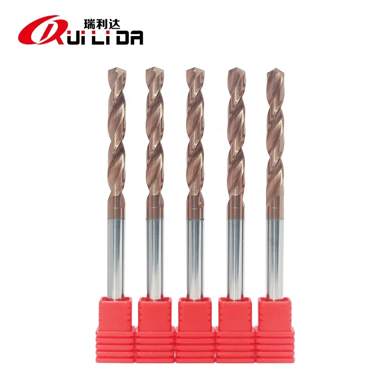 HRC 55 Tungsten Solid Carbide Twist Drill Bit for Cast Iron with 6mm