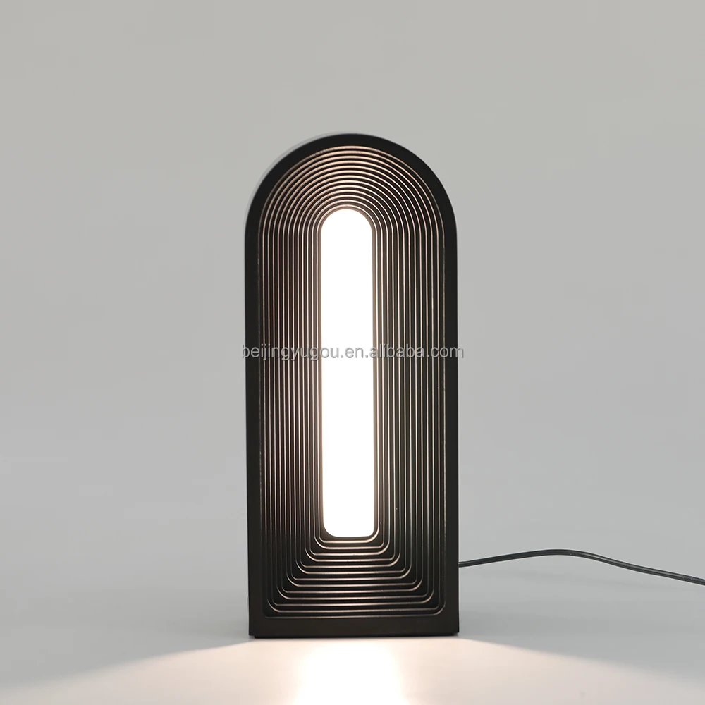 Manufacturer Nordic Bed Side Table Lamp Modern LED Cement Table Lamps Luxury  Concrete Lamp for Hotel Home Decorative