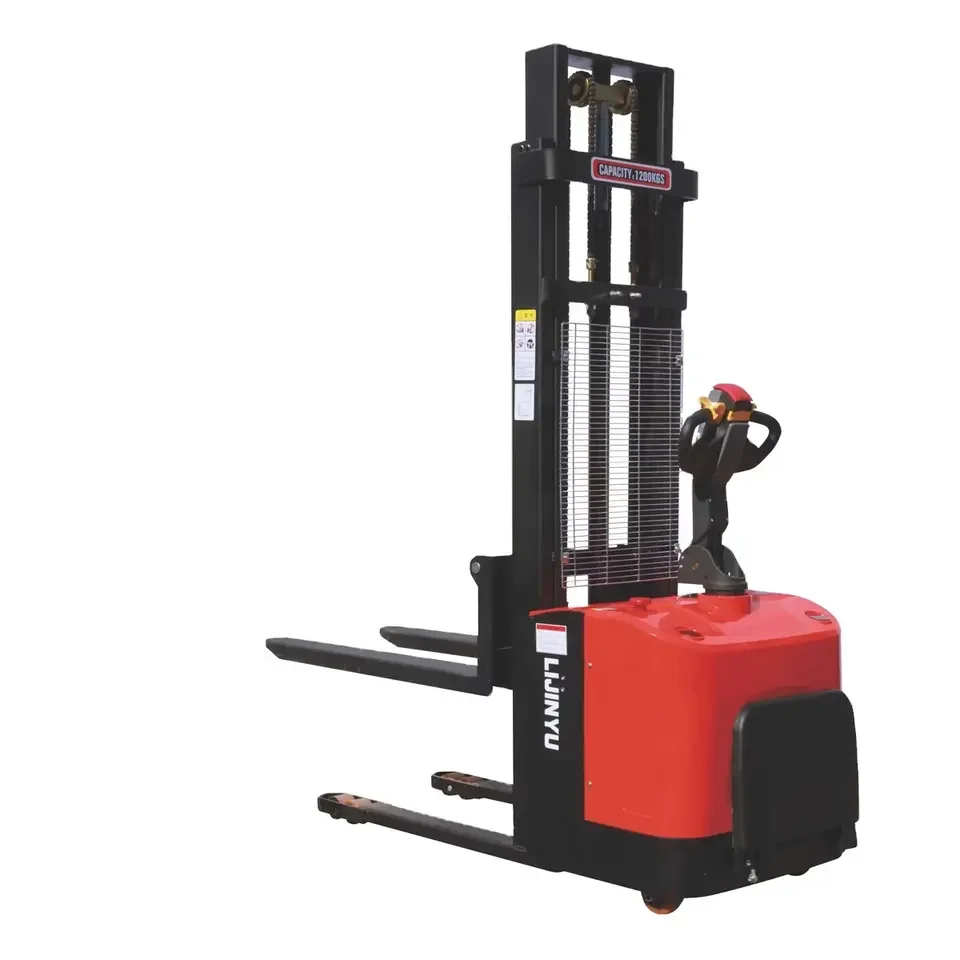 Hot Sale 5000mm Triplex Mast Electric Forklift 2 Ton Walkie Electric Pallet Stacker