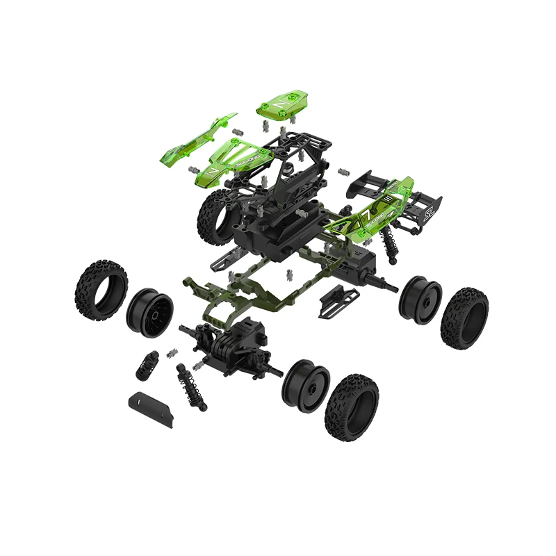 1:18 2.4G DIY Build Your Own Car Play Set STEM Toy Assembly Car Toy 3 in1 RC truck toy rc car with speed 8 KM/H