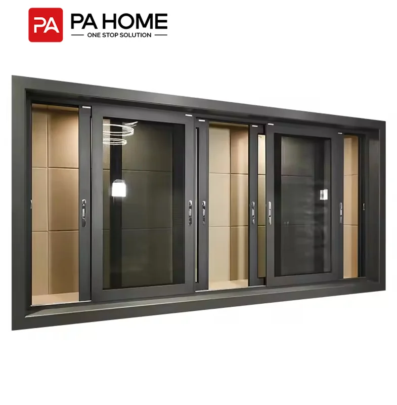 PA French Style Minimalist Residential Kitchen Sliding Door Windows For Pvc Windows And Doors
