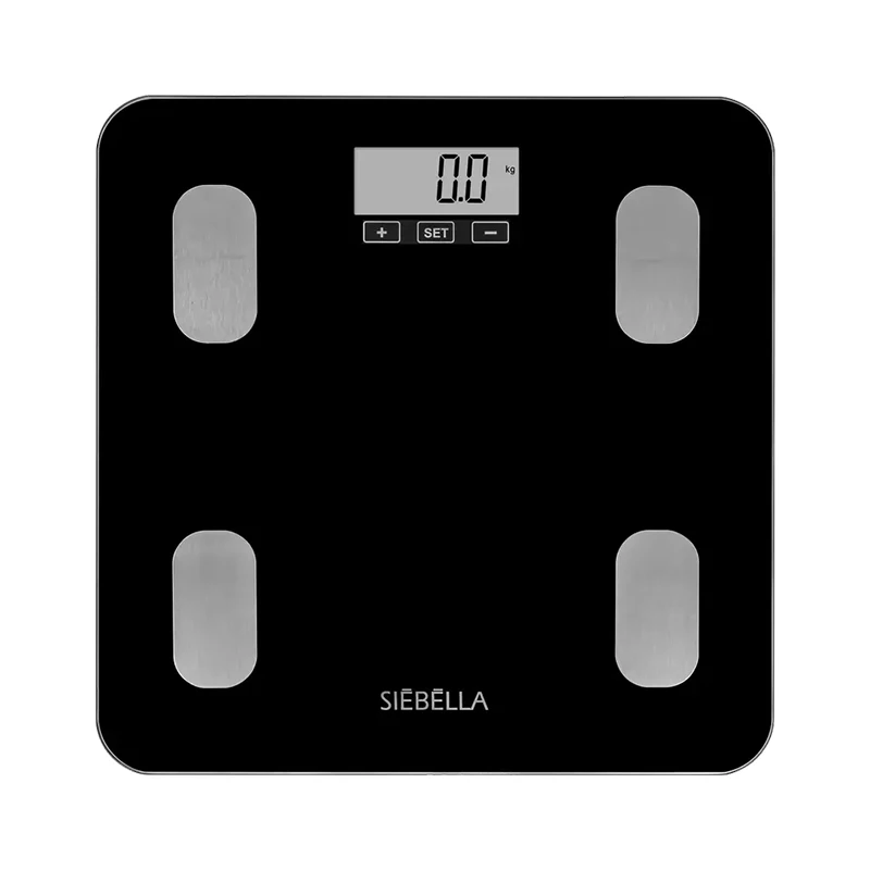 CE Rohs 180 kg Household Composition Analyzer Weighing Scales Battery Body LCD Calorie BMI Fat Scales