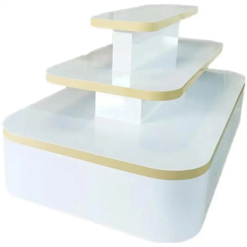 Деревянный витринный стол на заказ цветочный дисплей полка для розничного магазина витрина париков со светодиодом