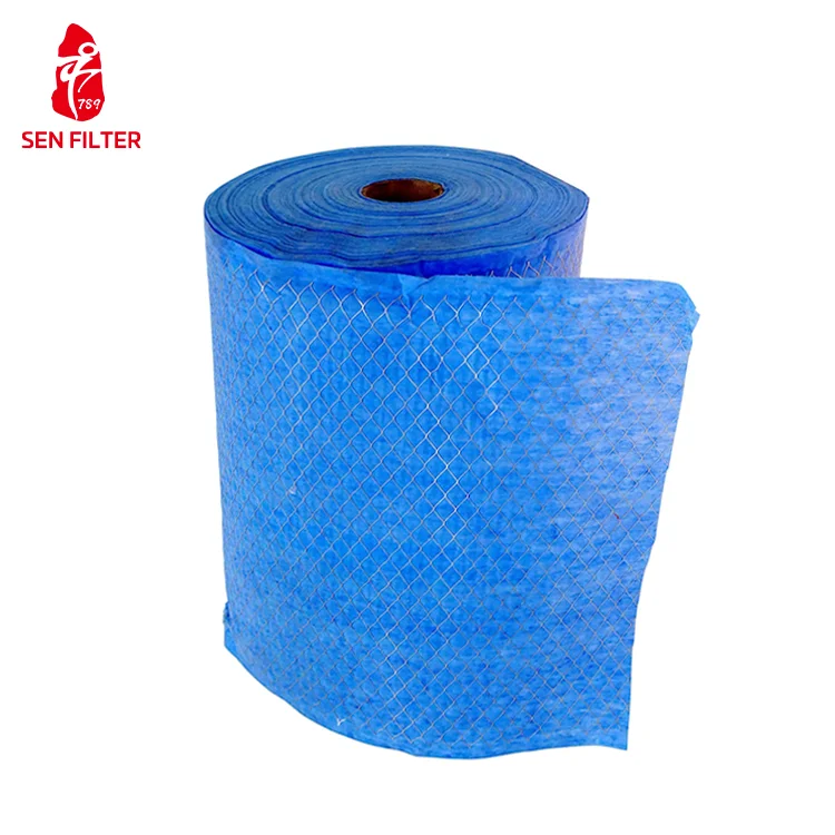 HVAC Synthetic Fiber Air Filter Media Roll Pre-Filter Laminated Mesh Home Use Panel Filter Construction Fiberglass Core
