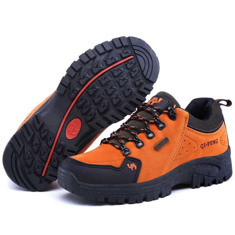 Sepatu Китай оптовая продажа замша из коровьей кожи OEM/ODM приемлемая мужская обувь походная для