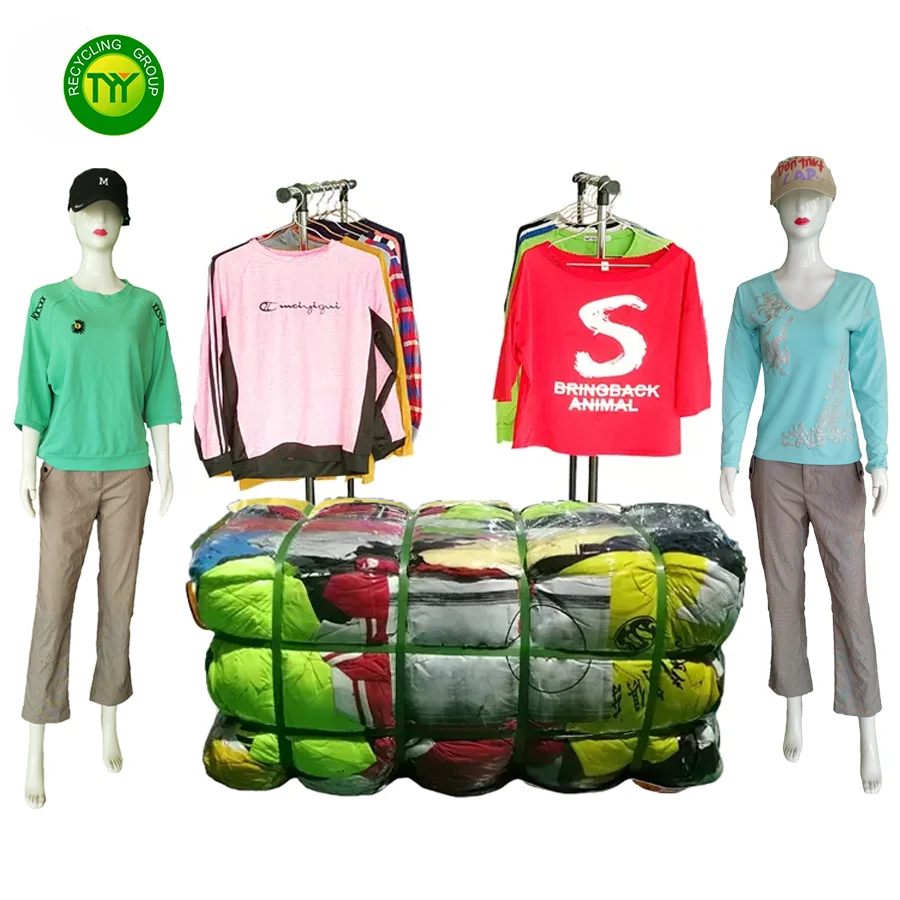 wholesale price of clothing kg ladies long sleeve t-shirt second hand clothes used clothes bales used winter clothes for women