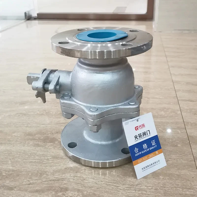 Q41F-16P High Temperature Resistant Flange Ball Valve Stainless Steel Water 1 Piece Silver Flow Control Valve Ball VALVES