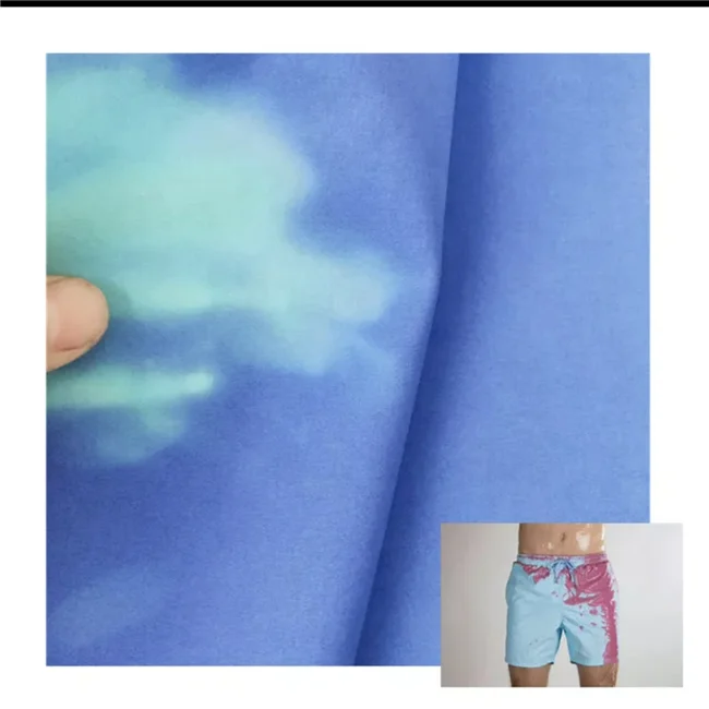 100% полиэстер, одежда, шапка, флисовая ткань с принтом, меняющая цвет при температуре ткань для ветровки, куртки, брюк, пуховика