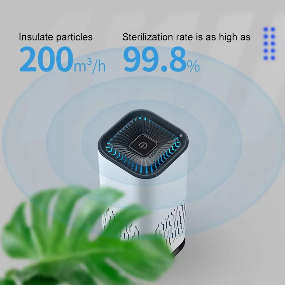 New Product Low Noise USB Powered Room Indoor Portable Small Mini Car Air Purifier Home Appliances Air Purifier