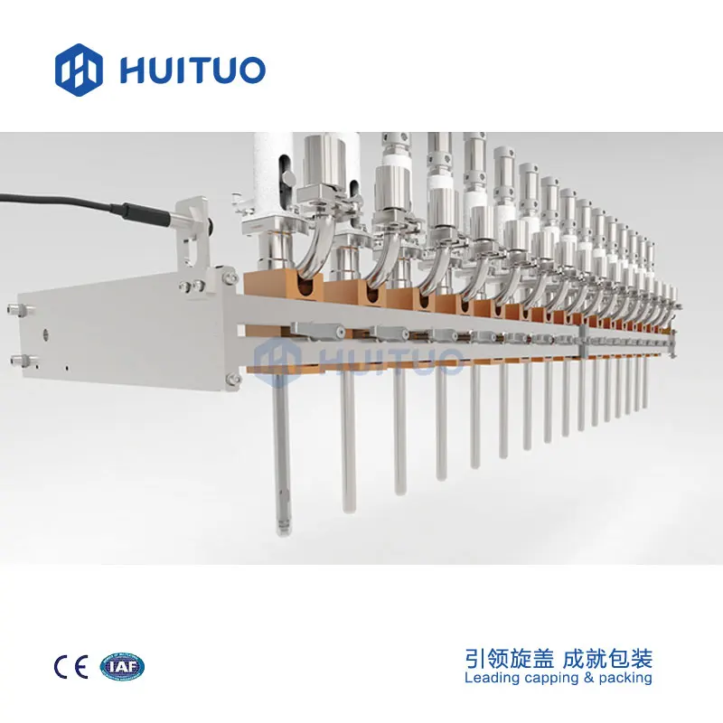 Shampoo and hair conditioner linear servo piston filling machine