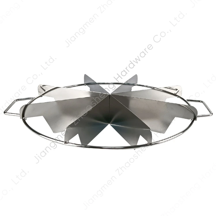 8 Cut Stainless Steel Cake Divider Pizza Dough Cutter Tool Hand Manual Press Meat Pie Cutter