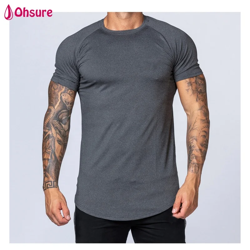 
Sport Wear Muscle Fit Tshirts Running Sport Shortsleeve T-shirt for Men Gym Fitness Tshirt Activewear 