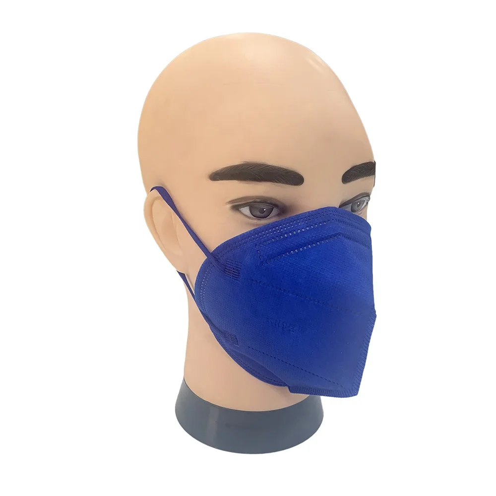 5 Ply Protective KN95 Disposable Dust Masks Royal Blue color GB2626-2006