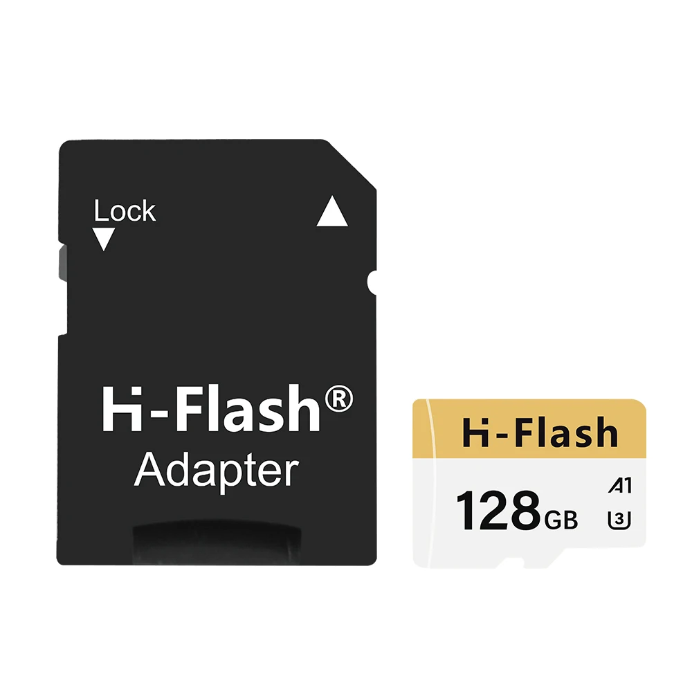 H-Flash Wholesale Custom LOGO OEM TF Card data stored 32gb 64gb 128gb 256gb 512g high speed V30 4k U3 Full Capacity storage card
