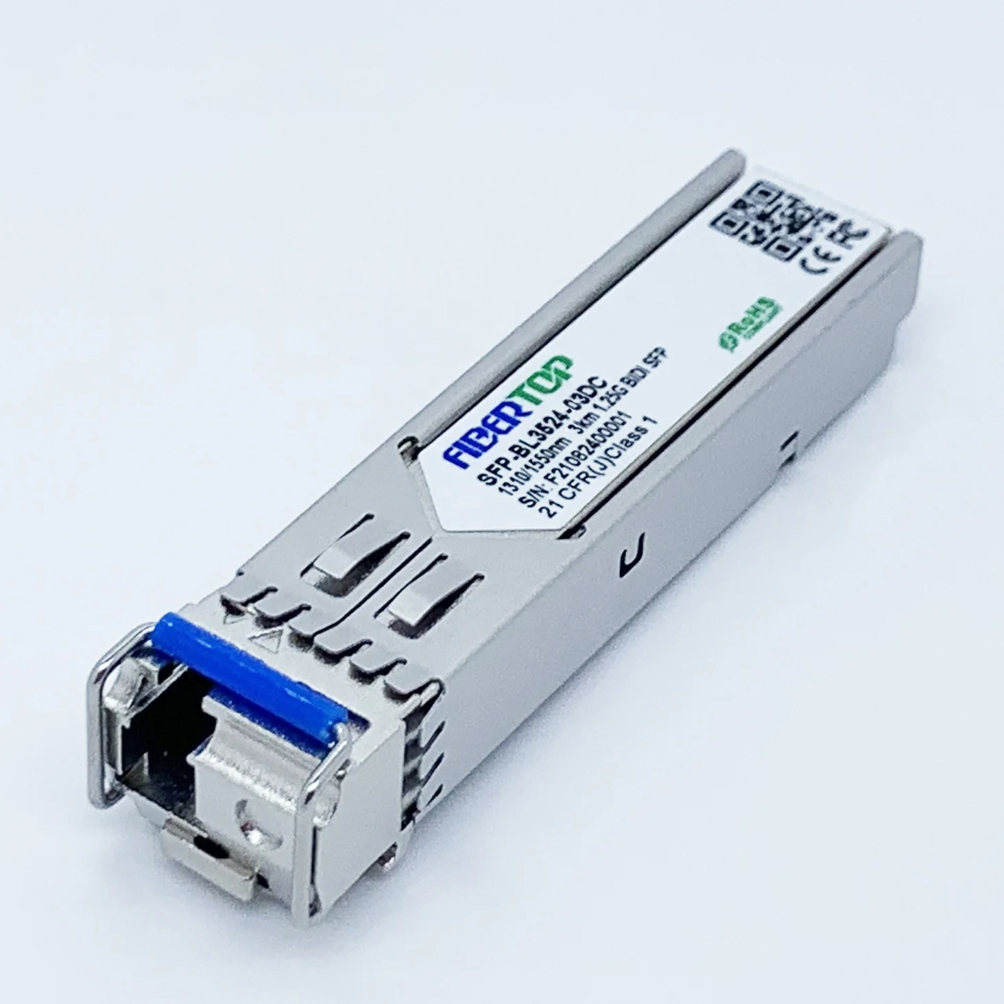 Fibertop для Ubiquiti UF-SM-1G-S совместимый 1,25G bidi SFP трансивер TX1310/RX1550nm 3 км одиночный LC