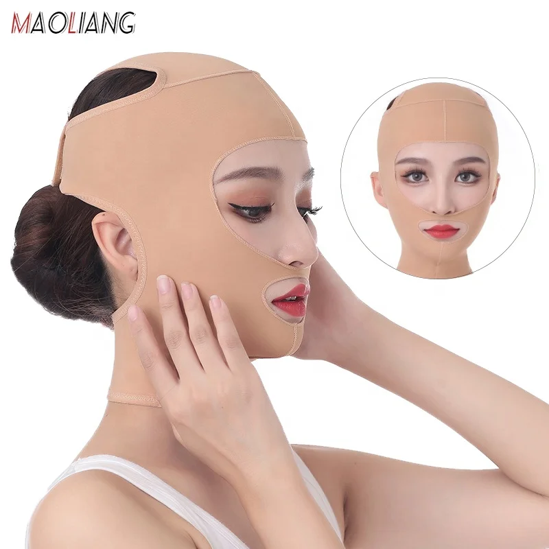 5010 Wholesale Reusable V-line Face Chin Cheek Lift Slimming Belt Facial Anti Wrinkle Bandage Reduce Double Chin Face Shaper