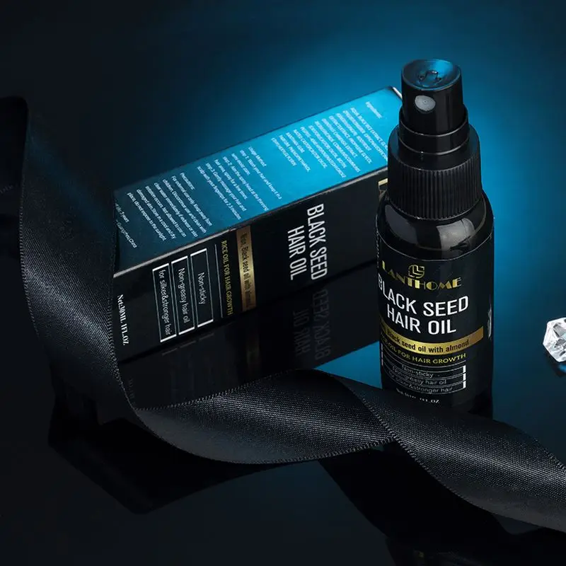 Фирменная торговая марка XBY, лидер продаж, эффективное органическое натуральное черное масло для волос, 30 мл, рисовое масло для роста волос