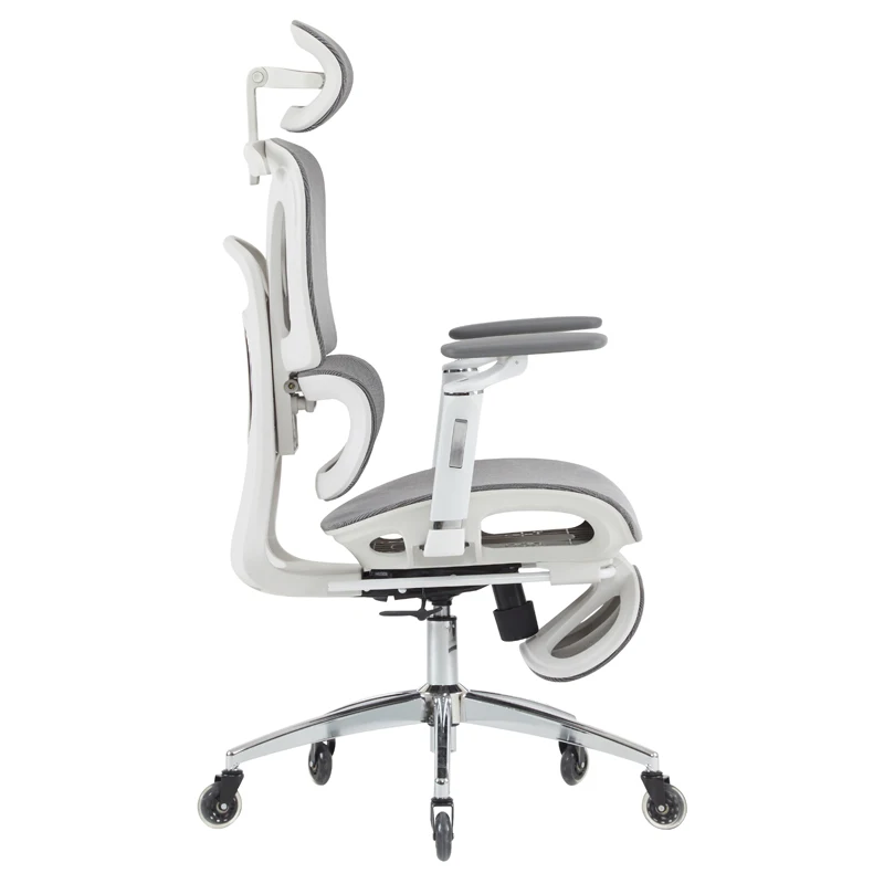 mesh chair with metal base gray office chair with adjustable headrest wholesale high end office chair with adjustable backrest