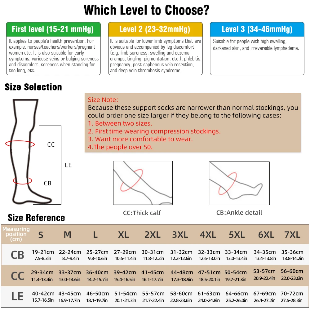 Open Toe 15-20mmHg Light Support  Knee High Stocking Beige Opaque Nylon