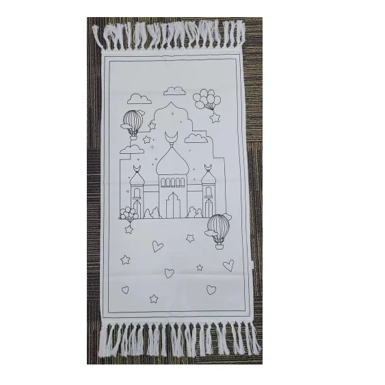 islamic muslim Sejadah kids prayer mat Islamic Children Sejadah Prayer Rug Eid Ramadan Gift Carpet for Muslim Kids