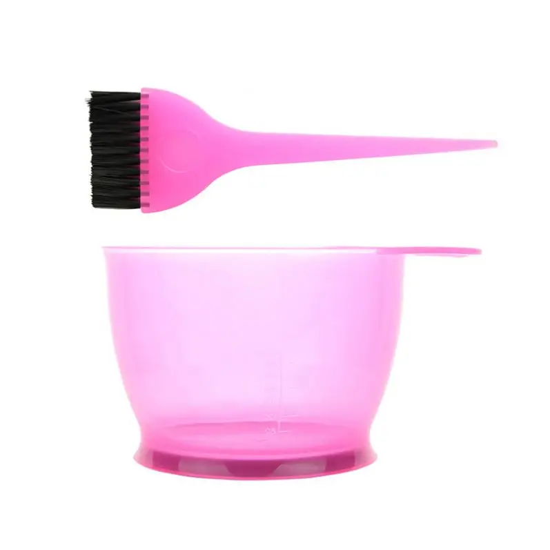 Hot sale personal care barber salon coloring hair bowl high quality pink electric plastic dyeing tint bowl