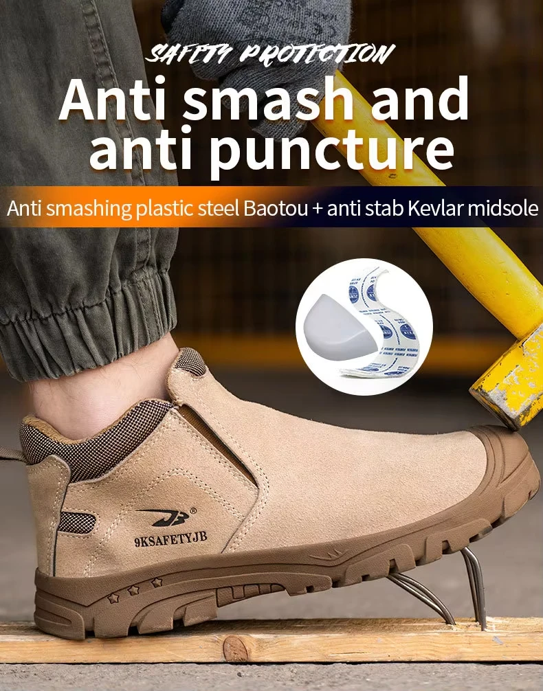 Botas De Seguridad Industrial Trabajo Para Hombre Light Work Men Safety Shoes Boots With Steel Toe Cap
