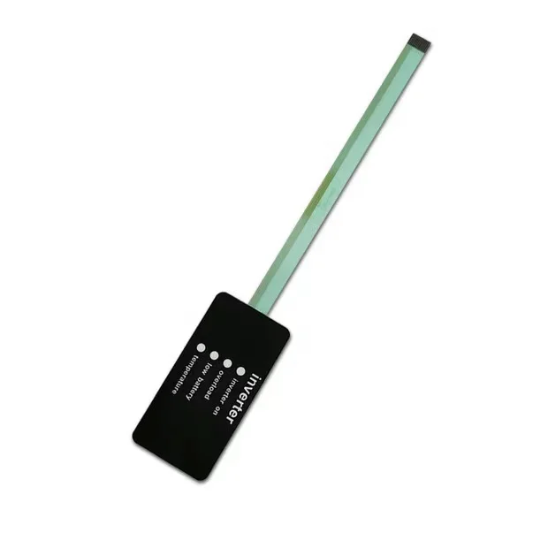 Custom 3m adhesive push button membrane keypad waterproof membrane switch LED