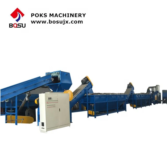 Waste LDPE PP HDPE plastic recycle crushing washing machine for dirty film woven bags recycling line
