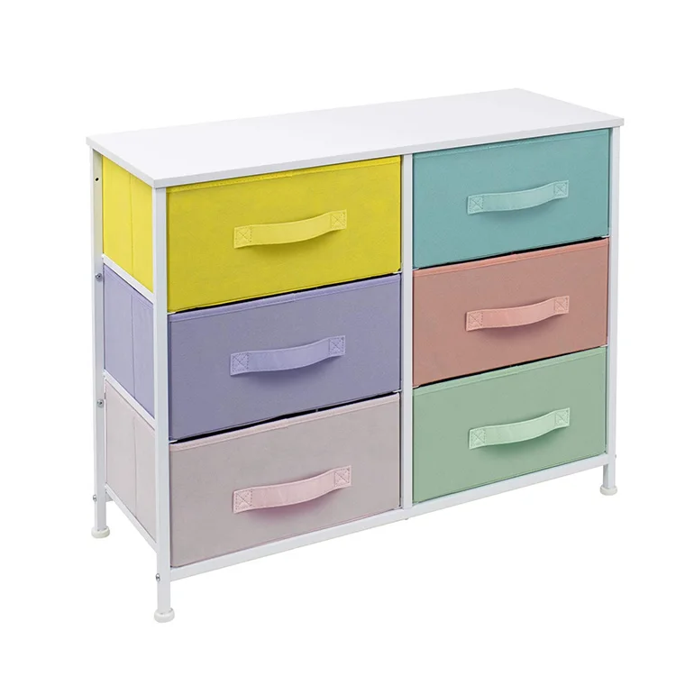 Amazon hot sale lovely baby dresser colorful kids chest of drawers dresser table