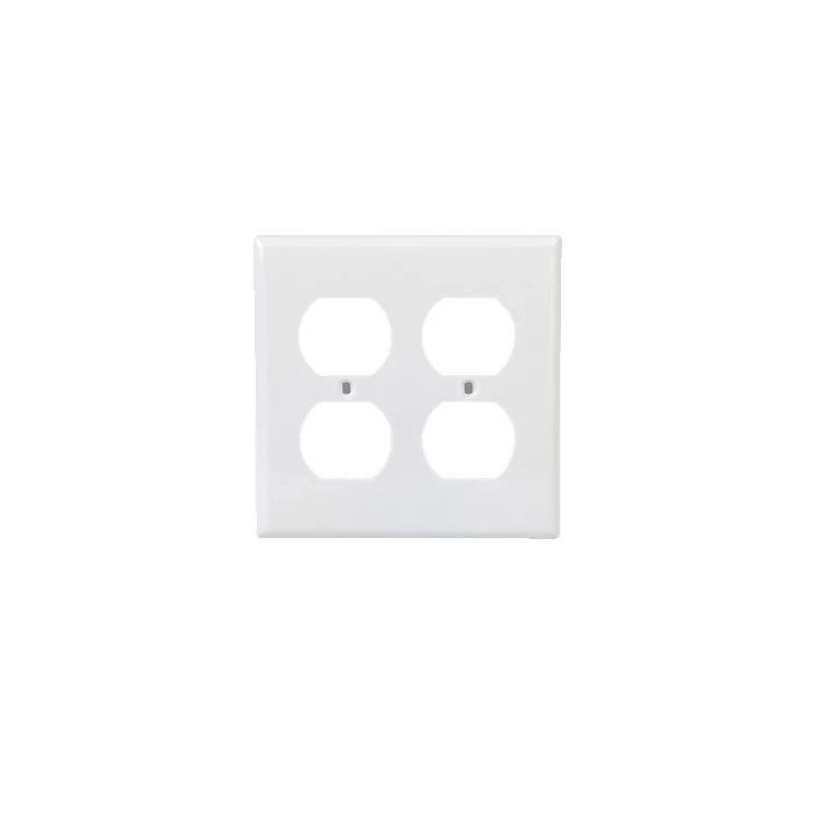 Домашний высококачественный поликарбонатный термопластичный материал, 2 комплекта, дуплексная розетка, пластиковая настенная пластина