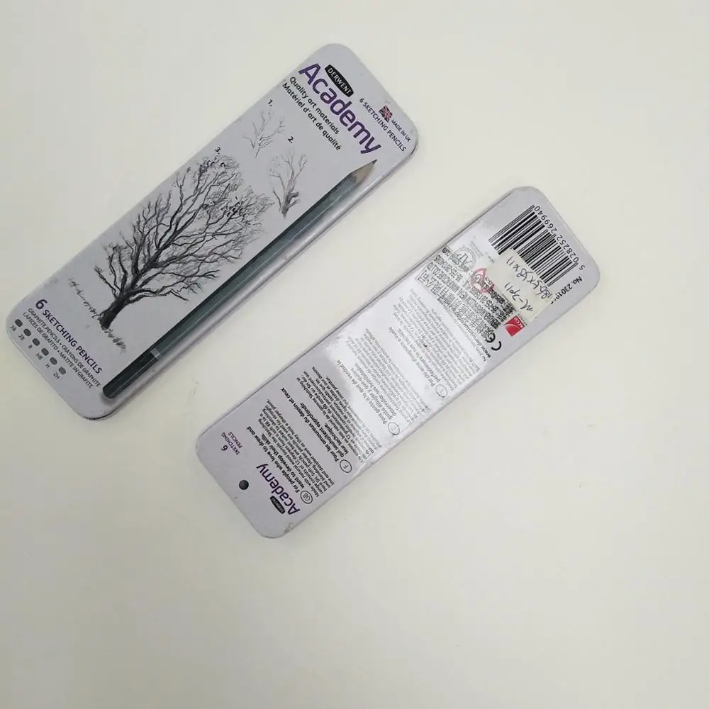 6 шт. металлический пенал с лотком