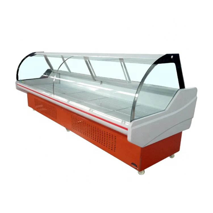 Commercial Cooler Meat Display Chiller Food Fridge Series Deli Service Fish Display Refrigerator