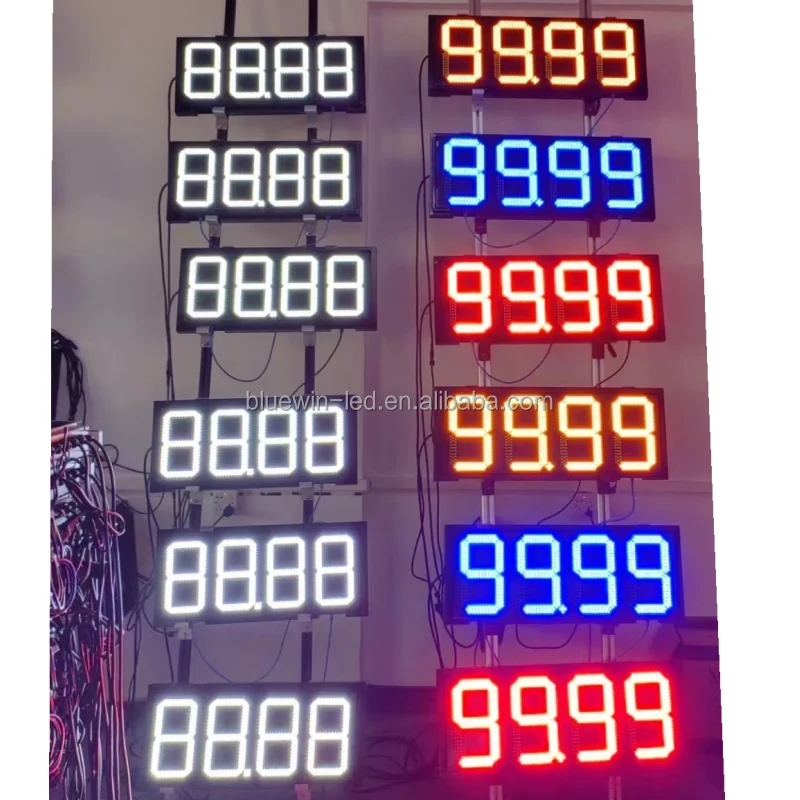Светодиодный экран wifi 7-сегментный дисплей 8 888 светодиодный знак цены на газ производители