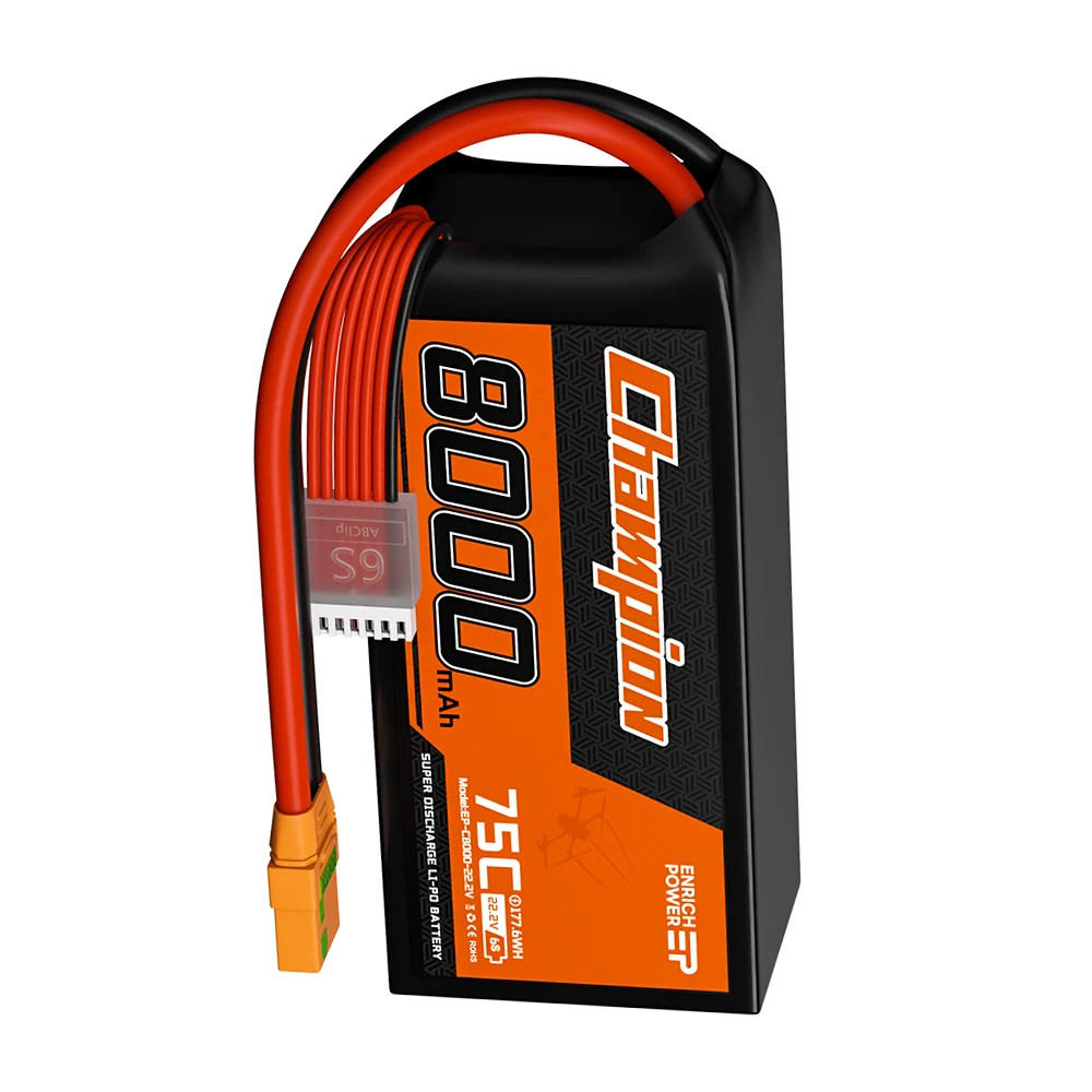 Wholesale Factory 22.2v 8000mAh 110C High Rate Lipo Lithium Polymer Battery Safe Stable Rechargeable RC CAR Battery