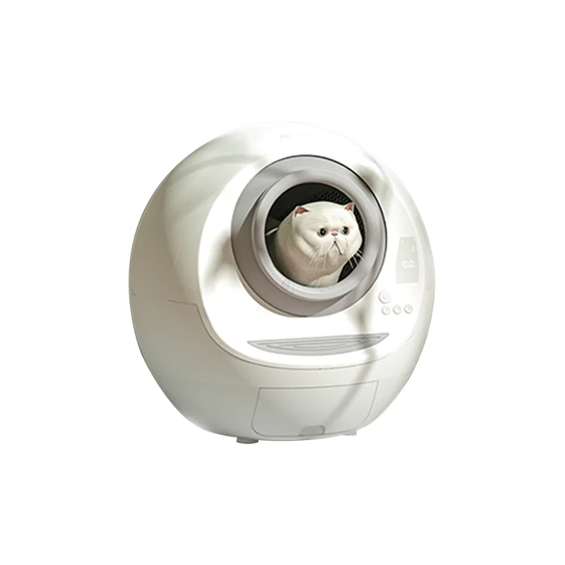Luxury Large Enclosed Portable Automatic Toilet Furniture Auto Smart Intelligent Self Cleaning Cat Litter Box