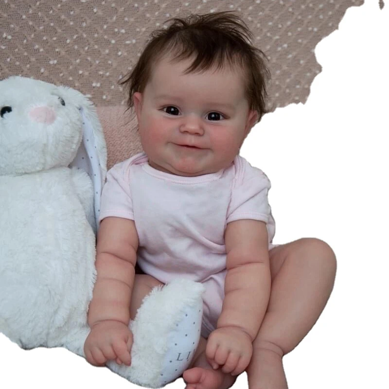 50 CM  full lifelike body soft silicone waterproof reborn doll hand drawing detailed with visible veins 3D skin tone