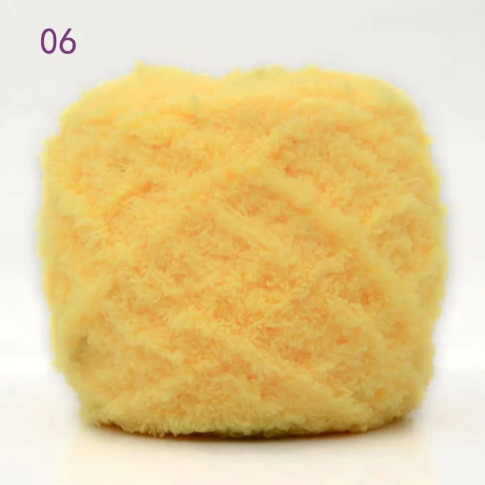 Super Soft Towel Yarn Fancy Fur Yarn Super Warm Puffy Chenille Yarn Hand-Weaved Coral Fleece Lint