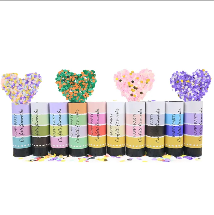 Hot Sell factory Wholesale Gender Custom Wedding Party Confetti Push Pop Paper Confetti